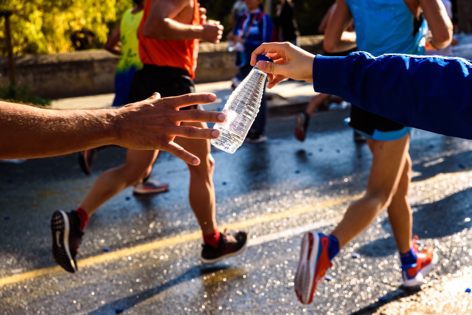 Carrera maratón en la ceja
