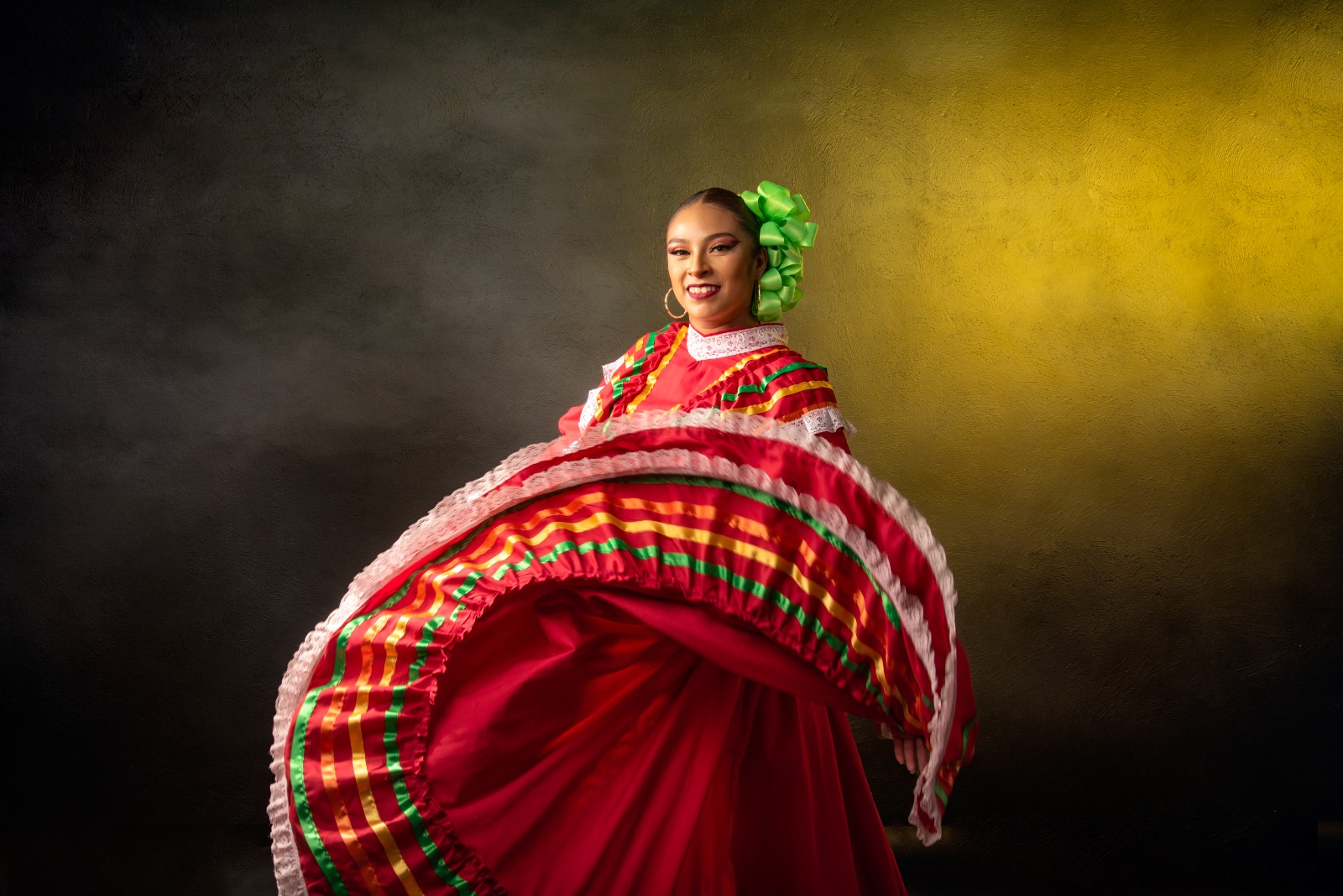mujer lista para bailar joropo