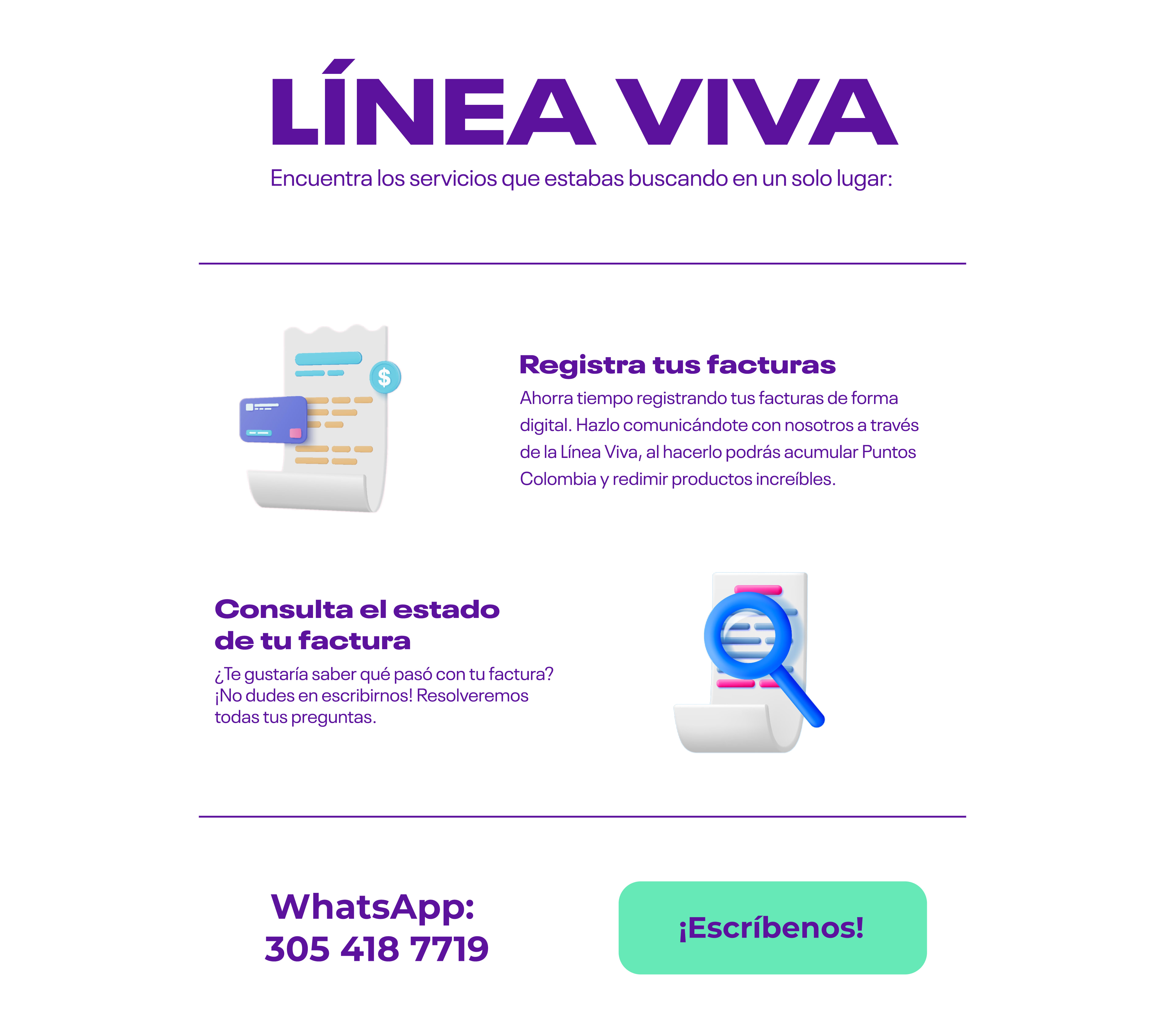 Información sobre la Línea Viva